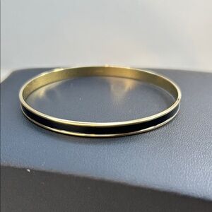 Napier Gold and Black Bangle Bracelet